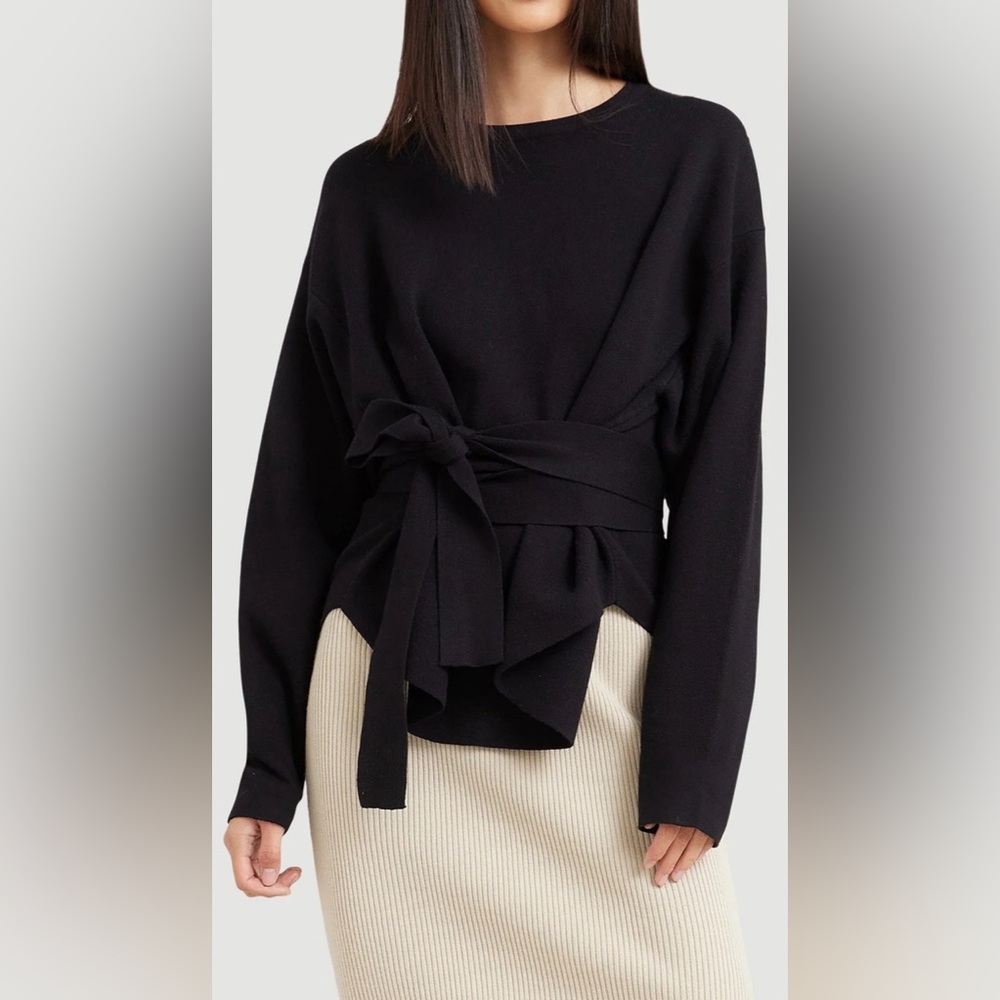 Modern Citizen - Nara Tie-Front Knit Sweater
